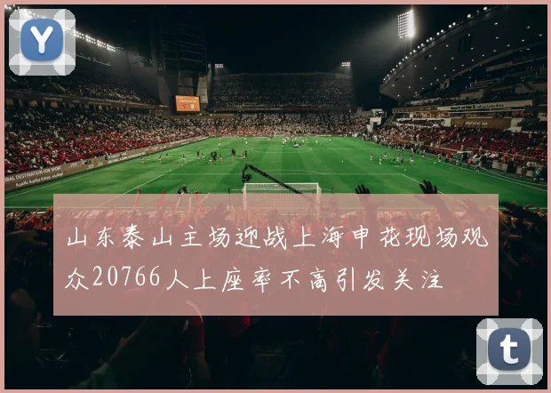 山东泰山主场迎战上海申花现场观众20766人上座率不高引发关注